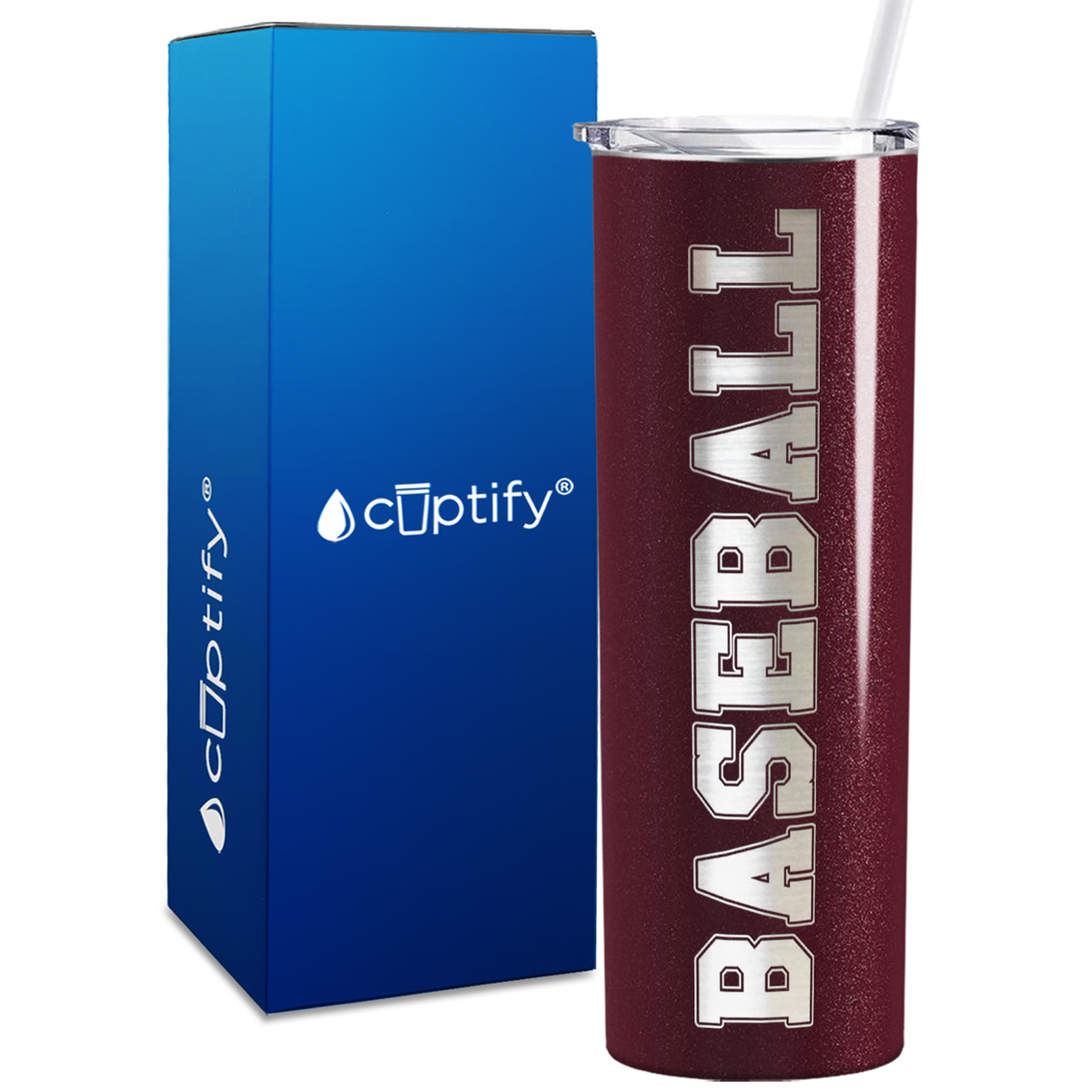 Baseball 20oz Skinny Tumbler