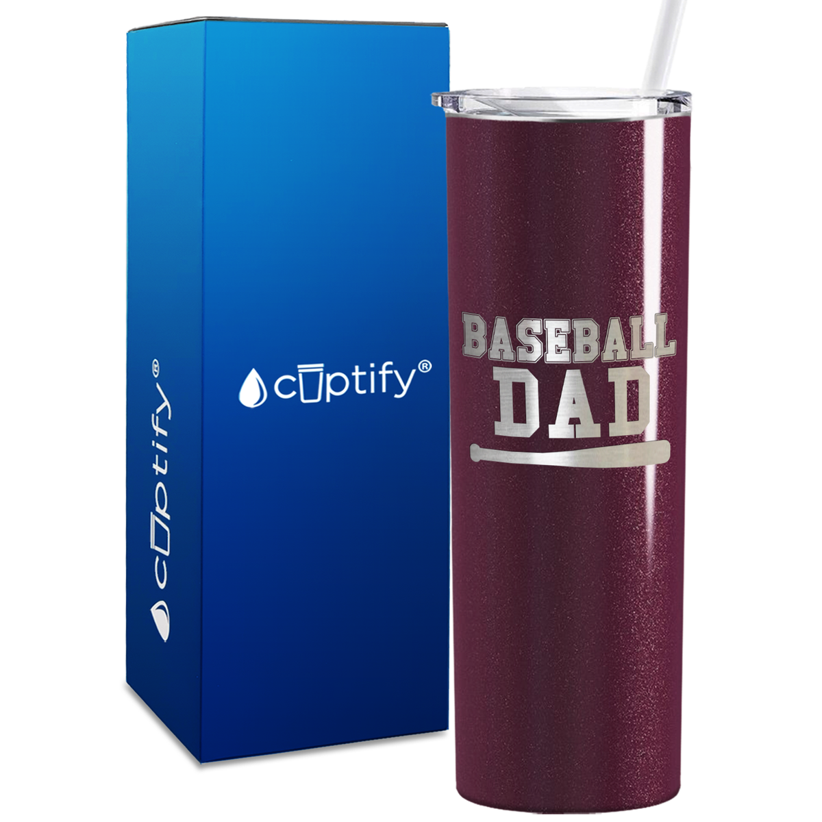 Baseball Dad 20oz Skinny Tumbler
