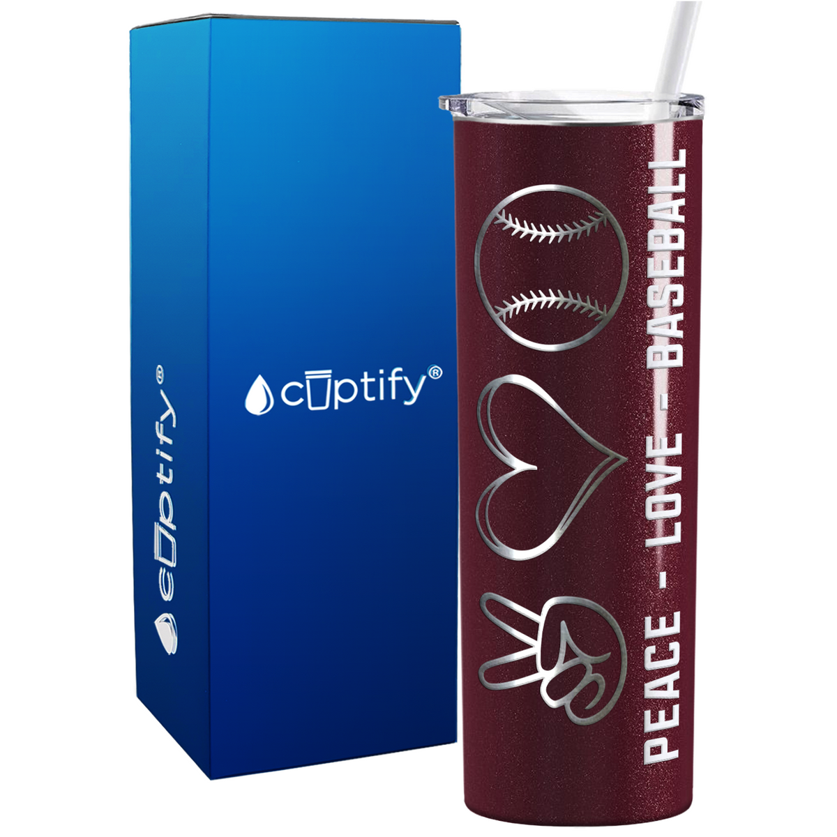 Stressed Blessed and Baseball Obsessed on 20oz Skinny Stainless Steel Tumbler