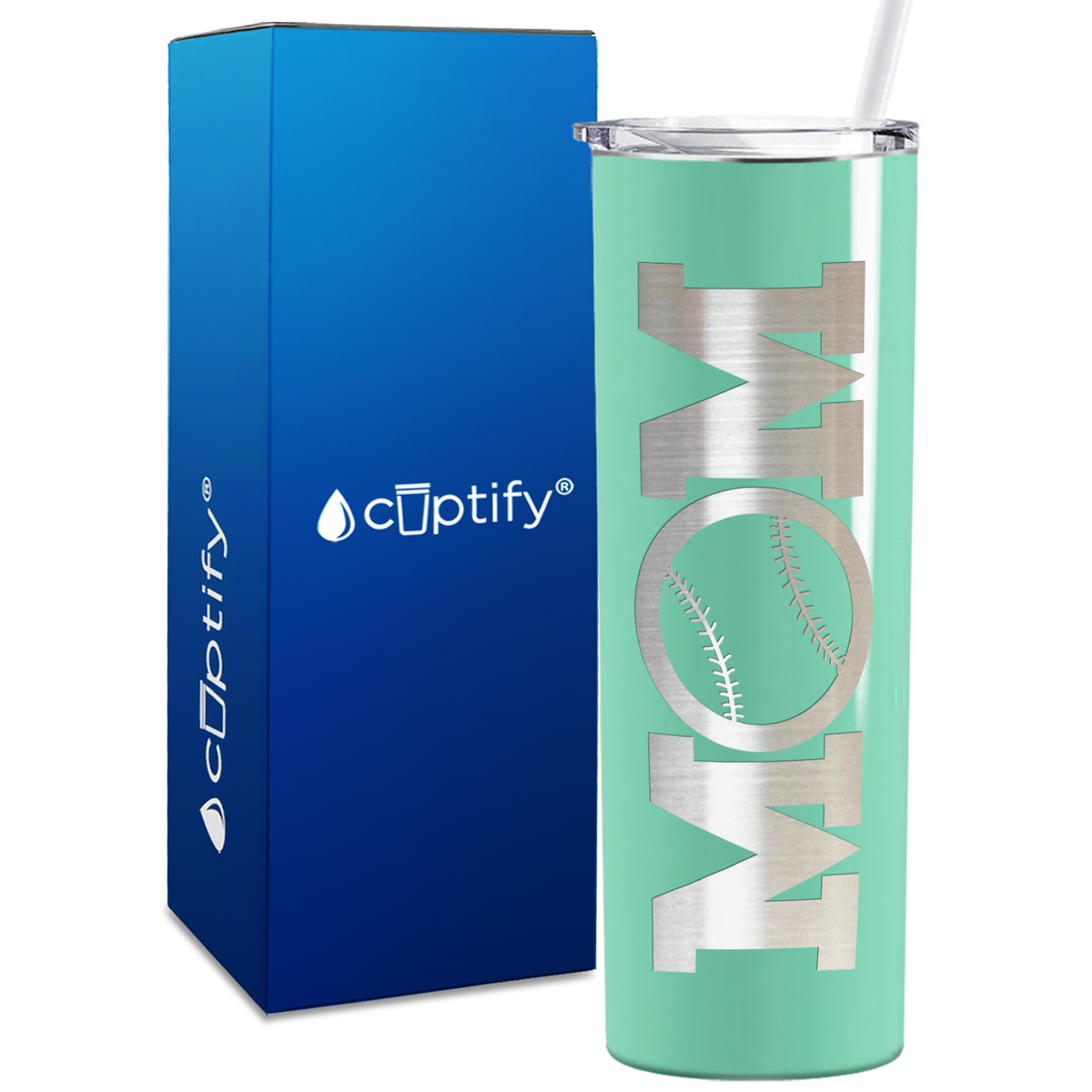 Baseball Mom Ball 20oz Skinny Tumbler