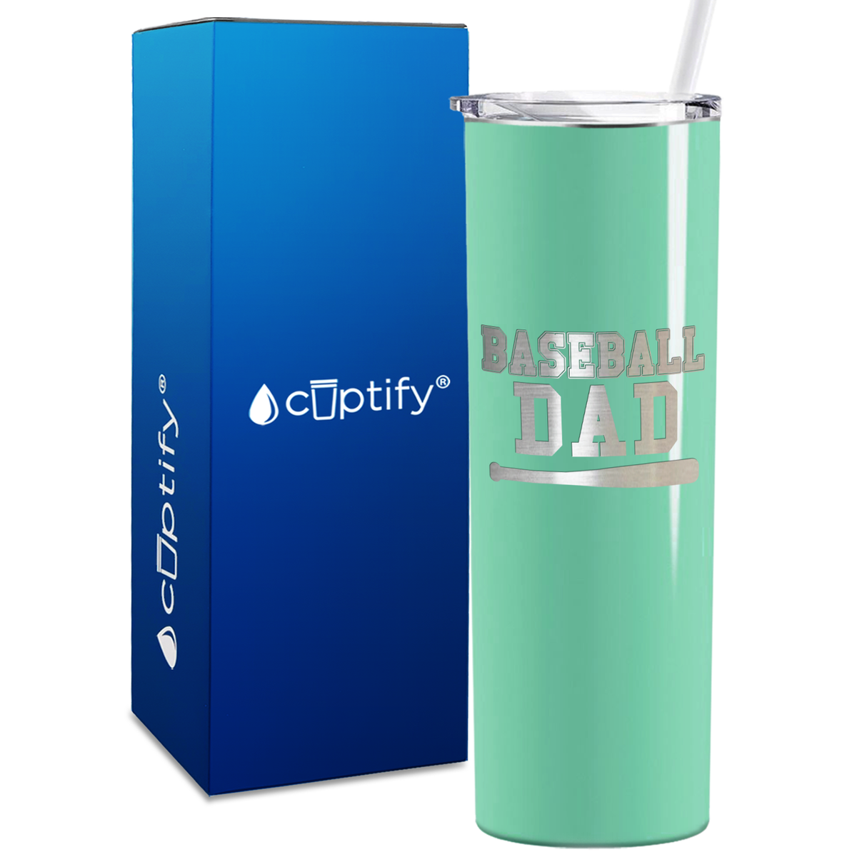 Baseball Dad 20oz Skinny Tumbler