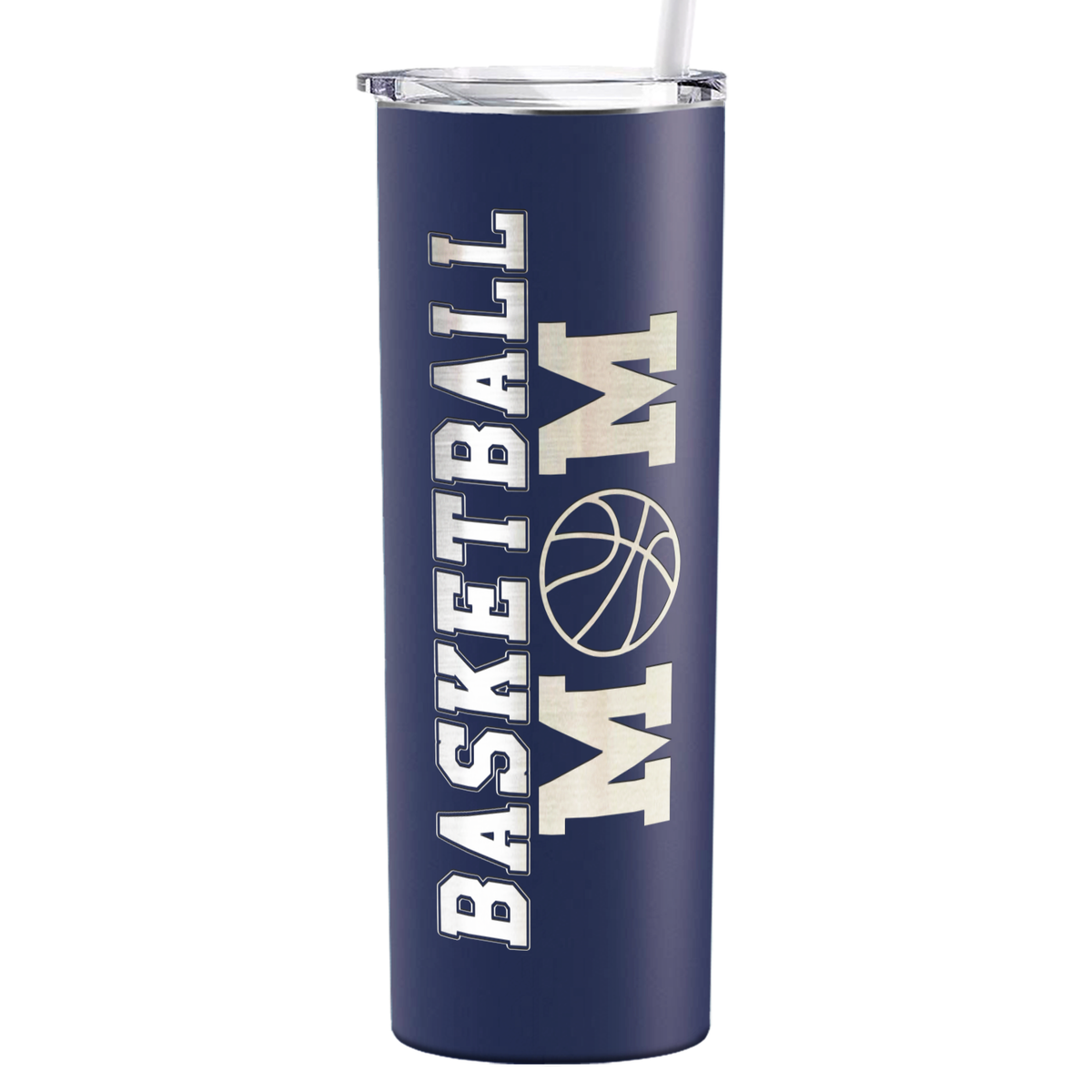 Basketball Mom on 20oz Skinny Tumbler