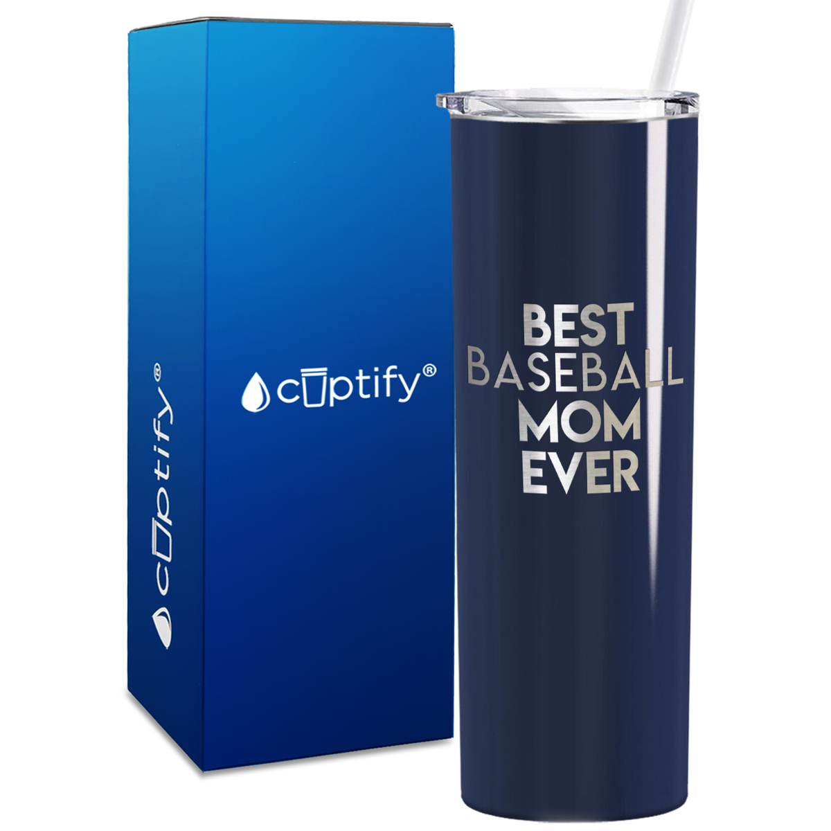Best Baseball Mom Ever 20oz Skinny Tumbler
