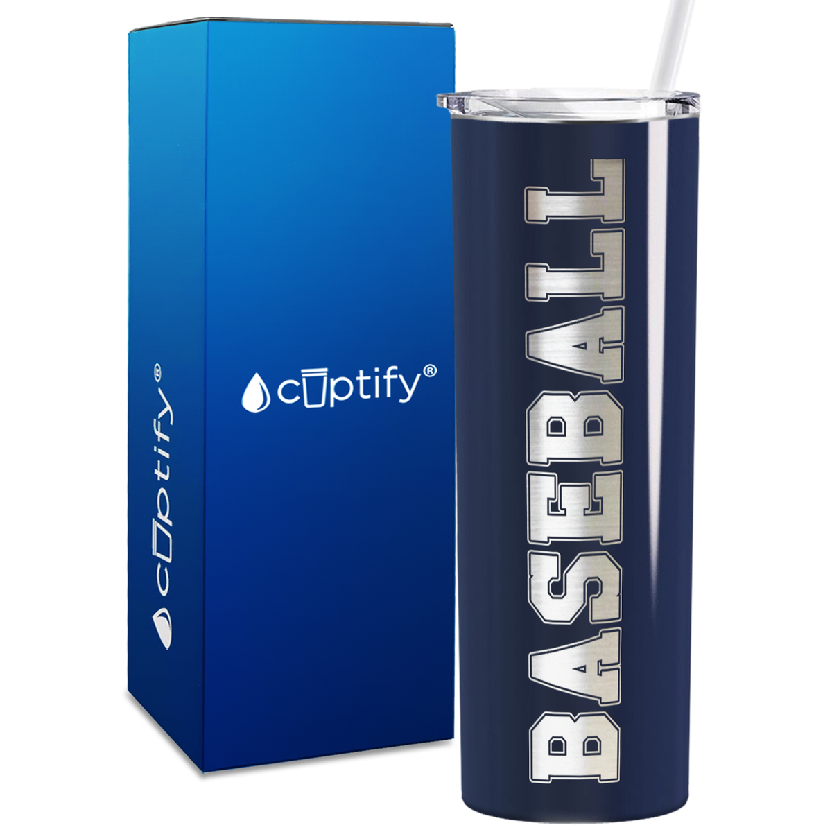 Baseball 20oz Skinny Tumbler