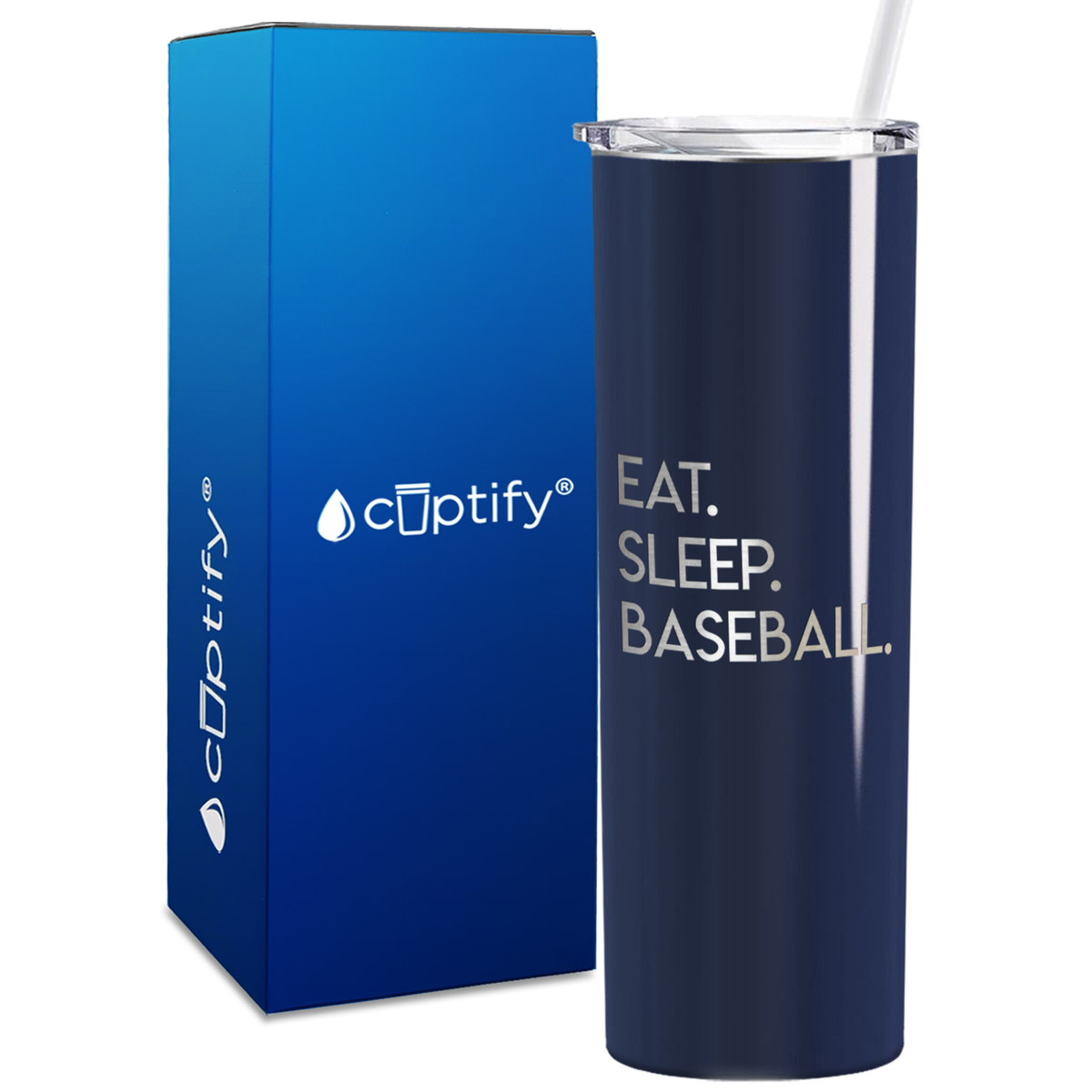 Eat Sleep 20oz Skinny - Baseball