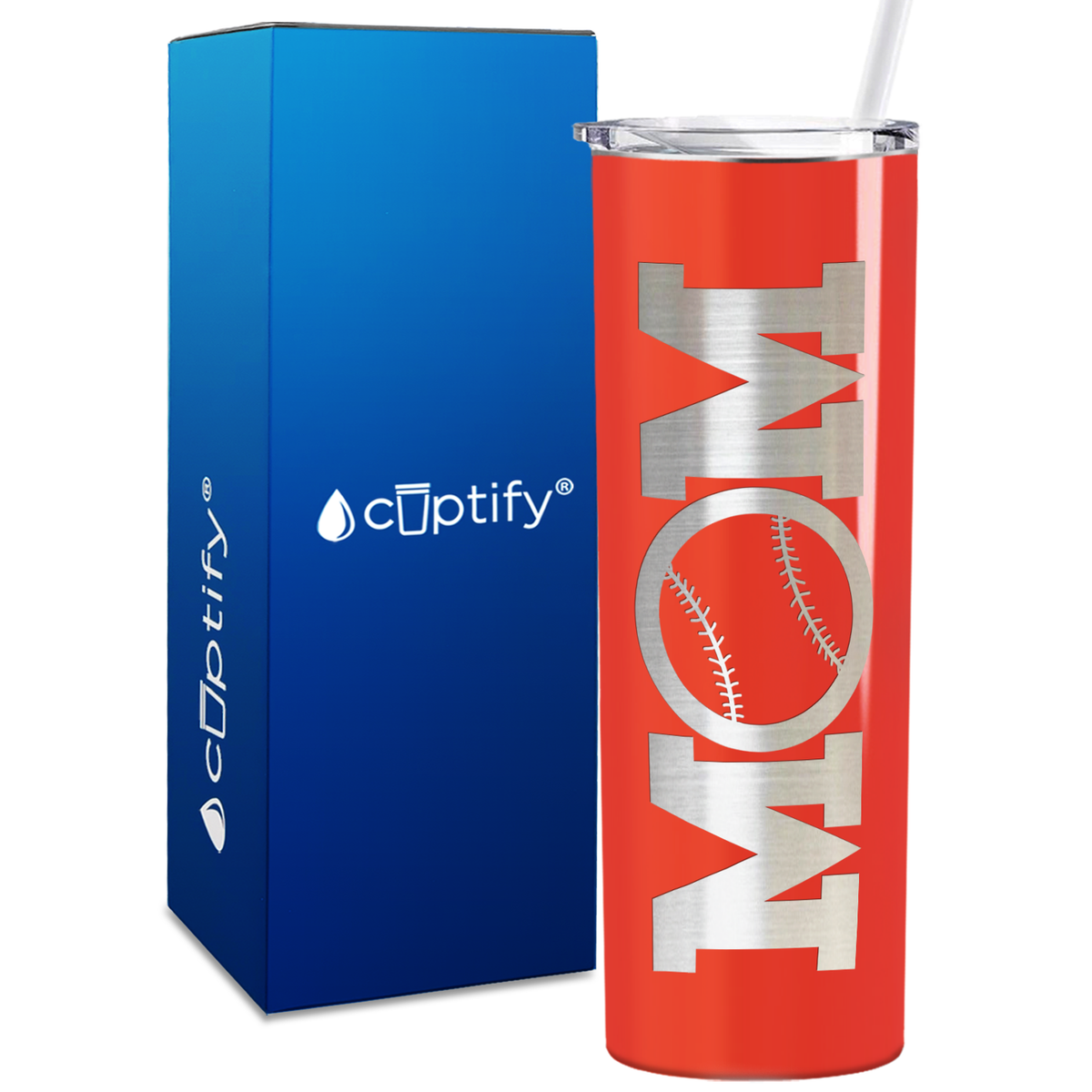 Baseball Mom Ball 20oz Skinny Tumbler