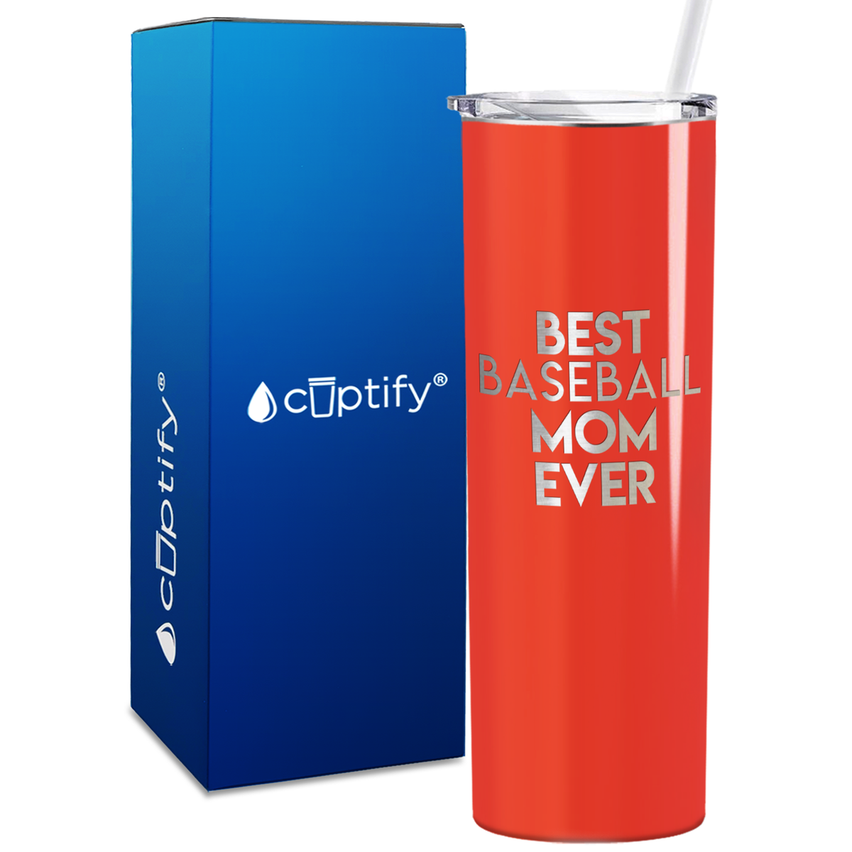 Best Baseball Mom Ever 20oz Skinny Tumbler