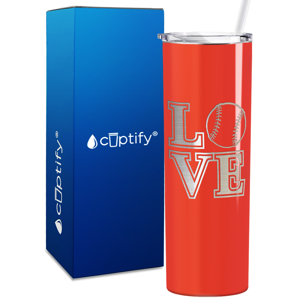Baseball Love 20oz Skinny Tumbler