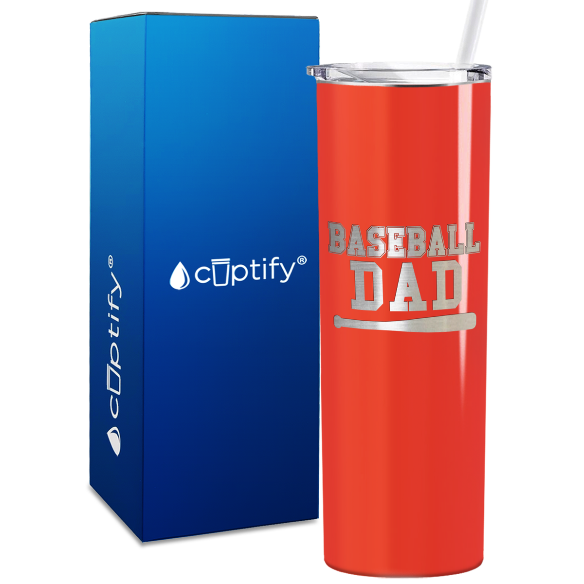 Baseball Dad 20oz Skinny Tumbler