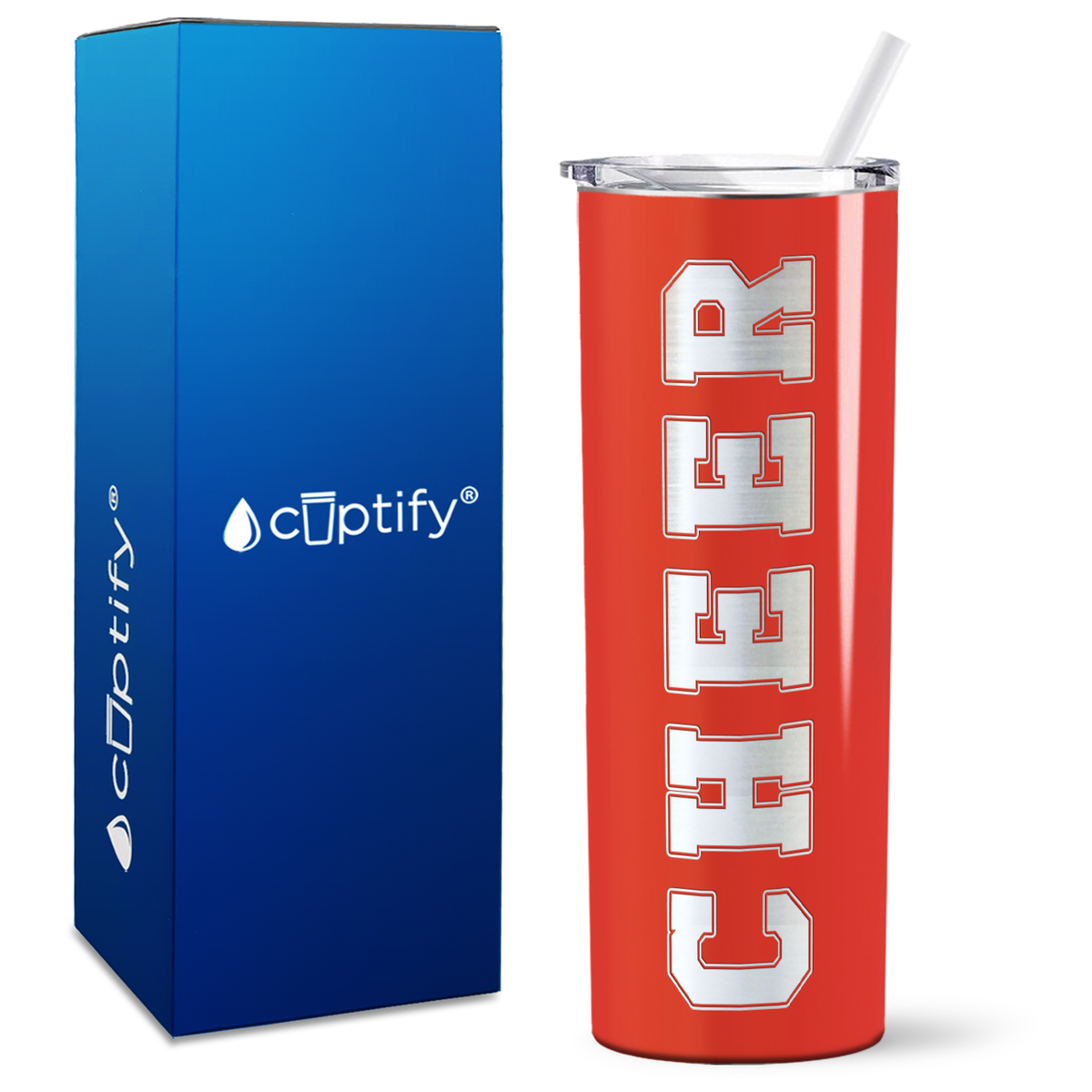 Cheer on 20oz Skinny Tumbler