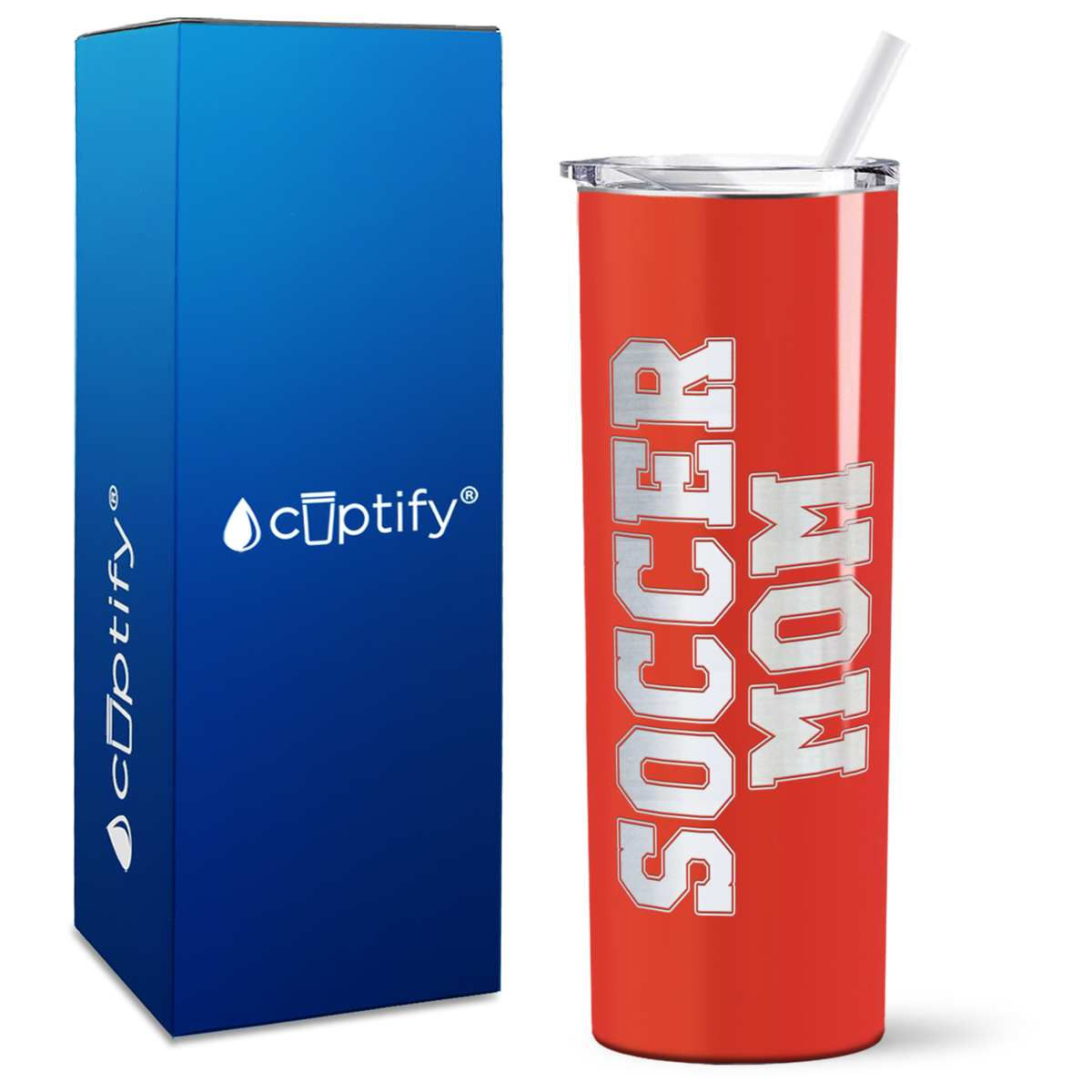 Soccer Mom on 20oz Skinny Tumbler