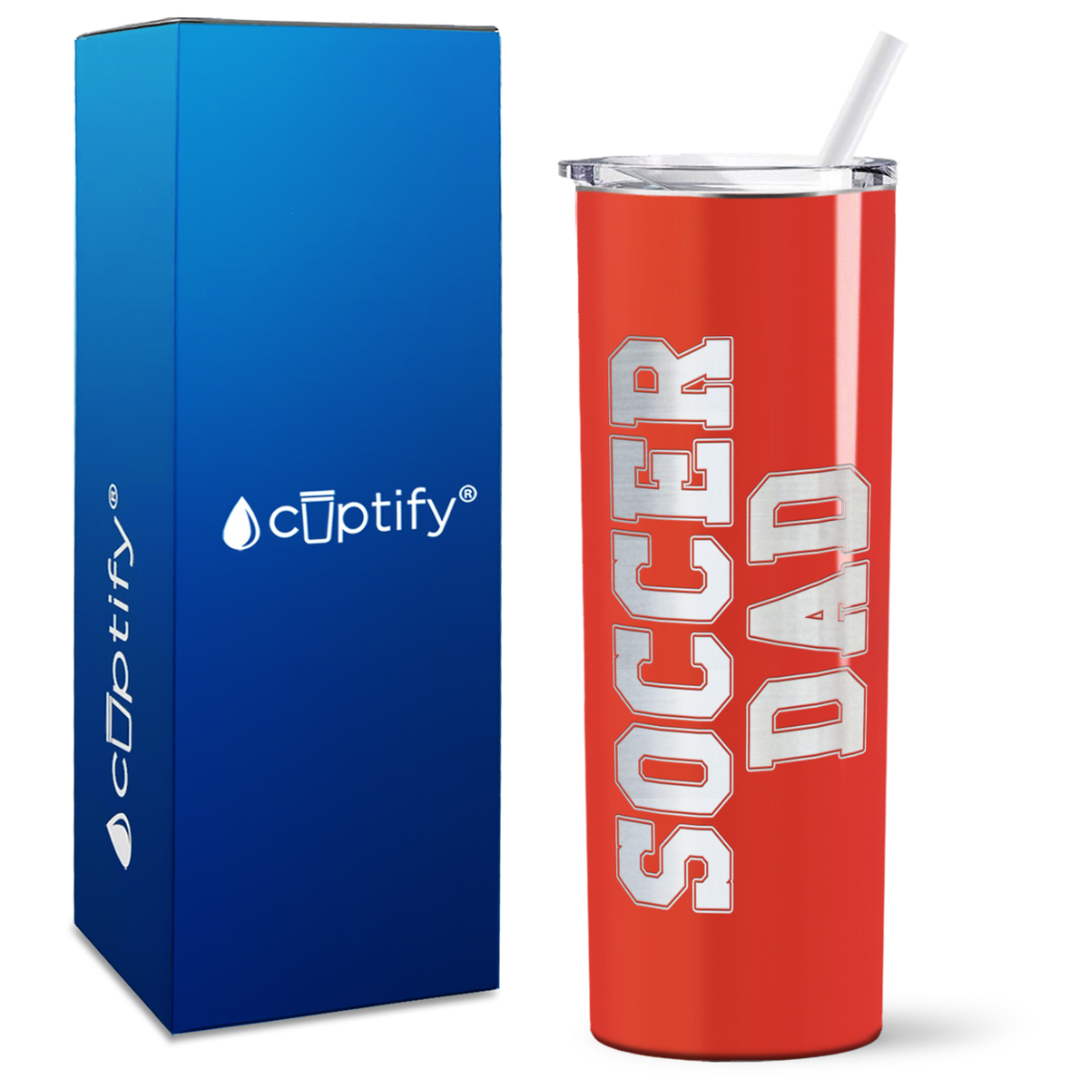 Soccer Dad on 20oz Skinny Tumbler