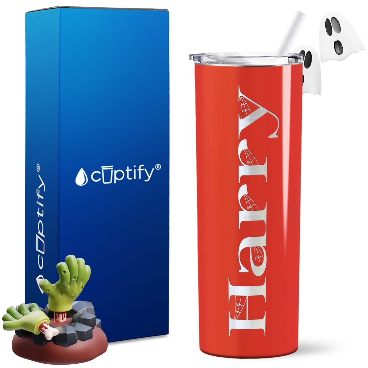 Personalized Wicked Style on 20oz 20oz Skinny - Halloween Tumbler