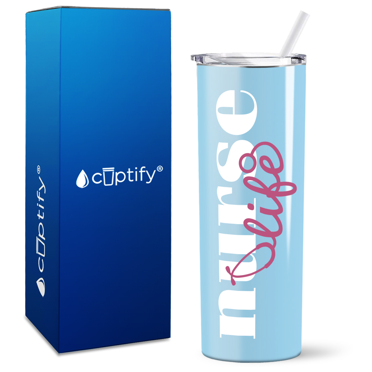 Nurse Life on Skinny Tumbler