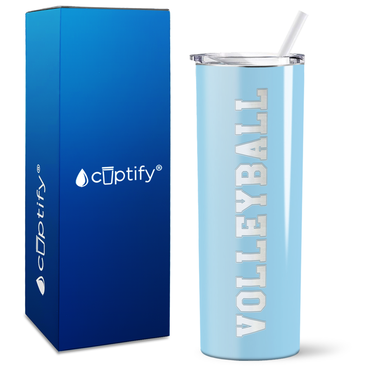 Volleyball on 20oz Skinny Tumbler