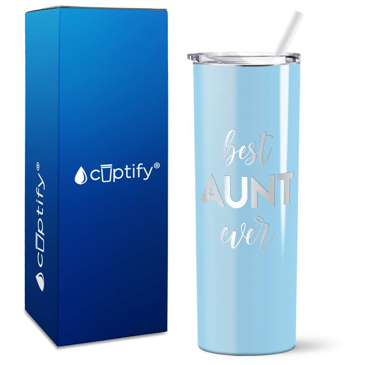Best Aunt Ever 20oz Skinny Tumbler