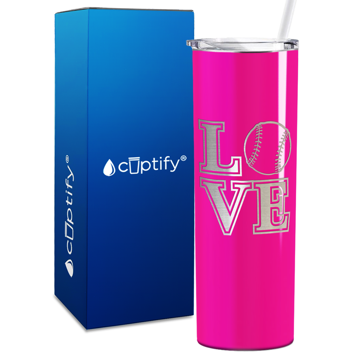 Baseball Love 20oz Skinny Tumbler