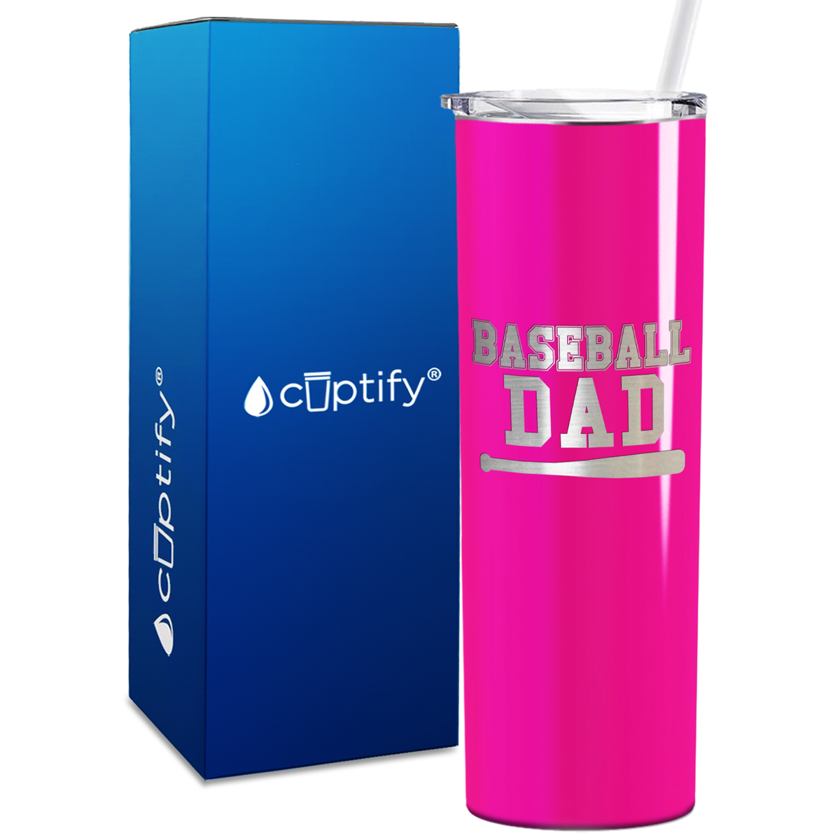Baseball Dad 20oz Skinny Tumbler