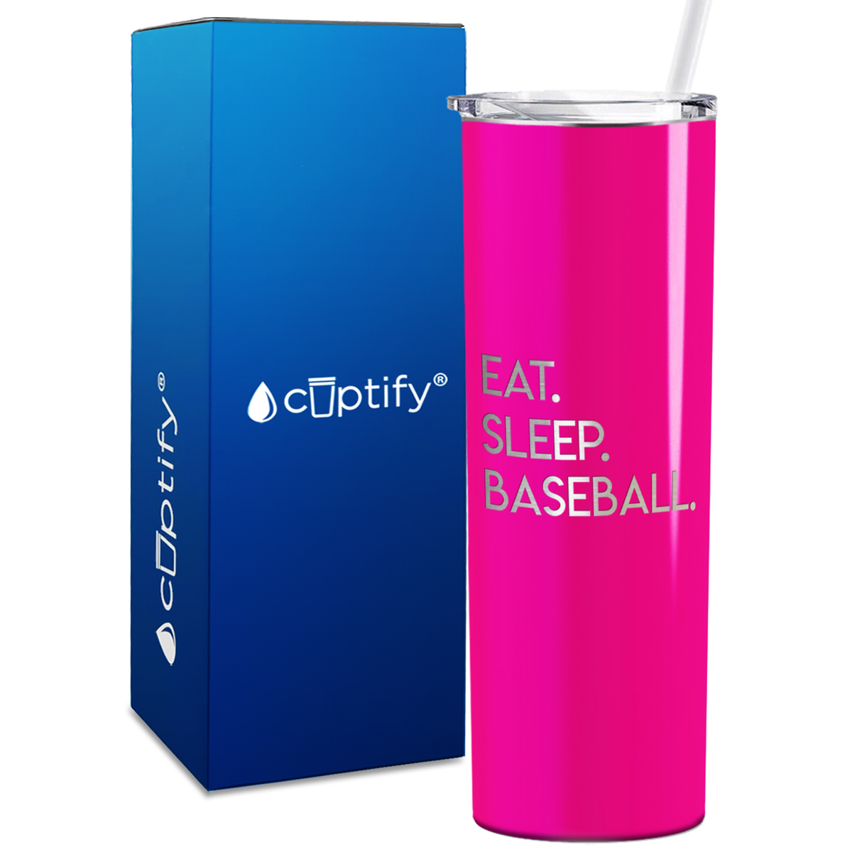 Eat Sleep 20oz Skinny - Baseball