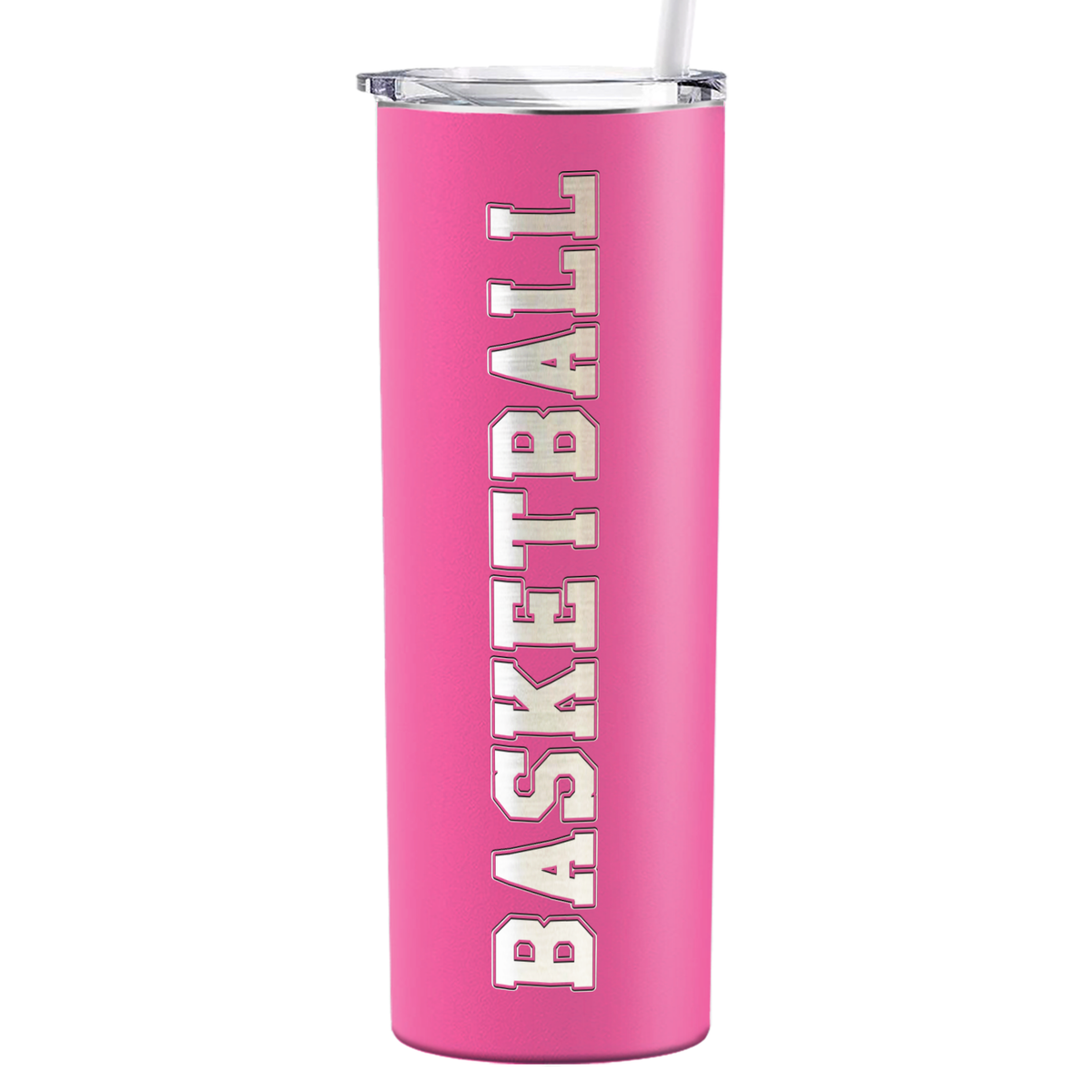 Basketball on 20oz Skinny Tumbler