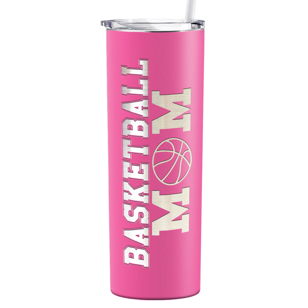 Basketball Mom on 20oz Skinny Tumbler