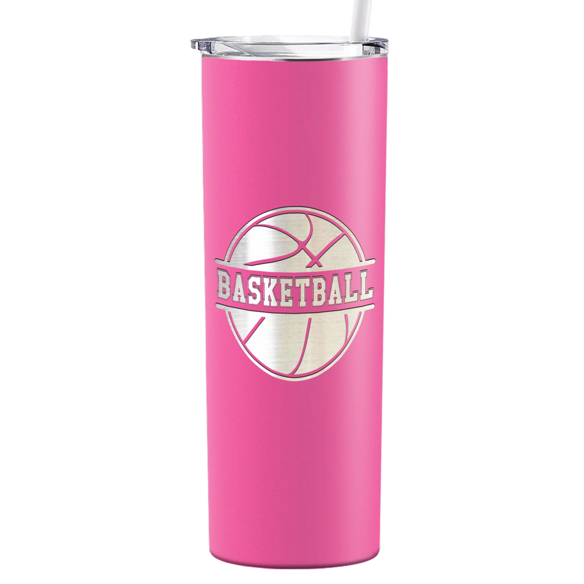 Basketball Ball on 20oz Skinny Tumbler