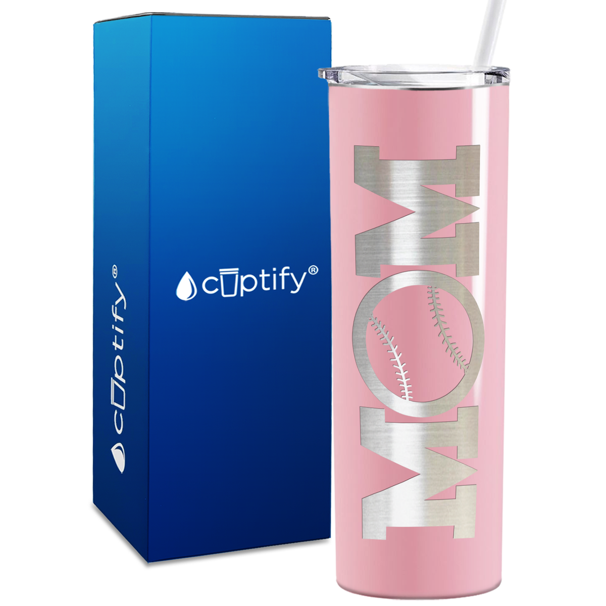 Baseball Mom Ball 20oz Skinny Tumbler