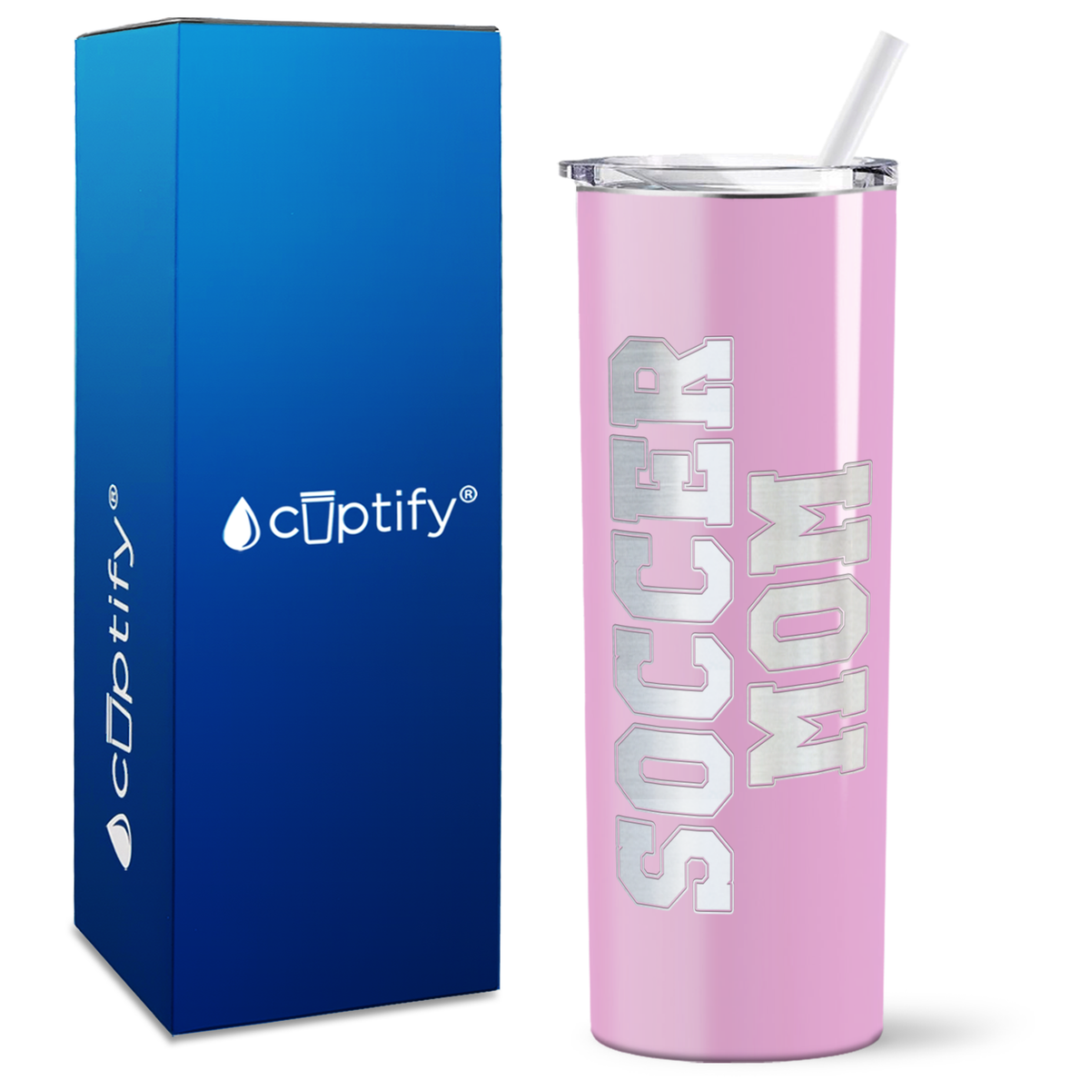 Soccer Mom on 20oz Skinny Tumbler