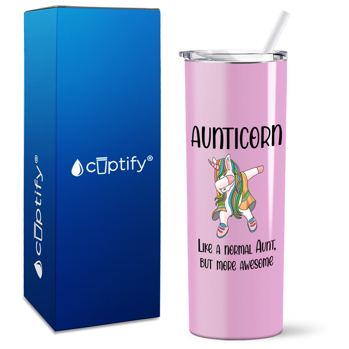 Aunticorn 20oz Skinny Tumbler