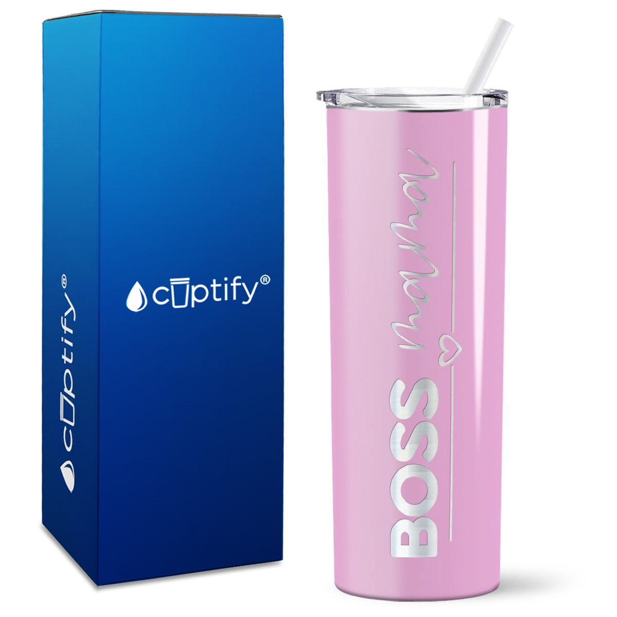 Boss Mama on 20oz Skinny Tumbler
