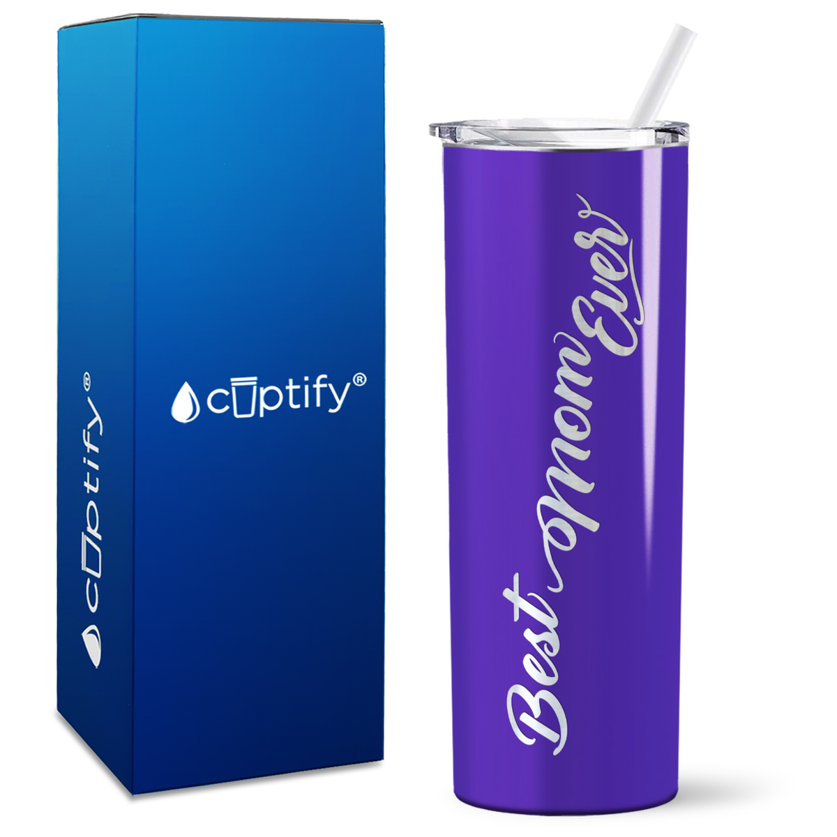 Best Mom Ever on 20oz Skinny Tumbler