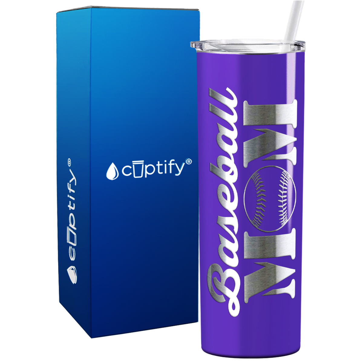 Baseball Mom 20oz Skinny Tumbler