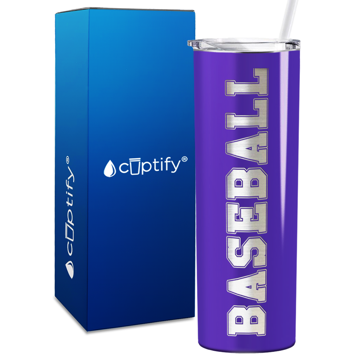 Baseball 20oz Skinny Tumbler