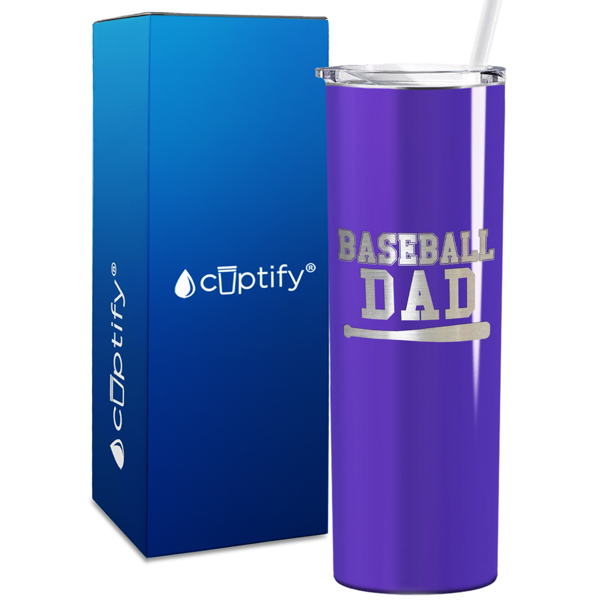 Baseball Dad 20oz Skinny Tumbler