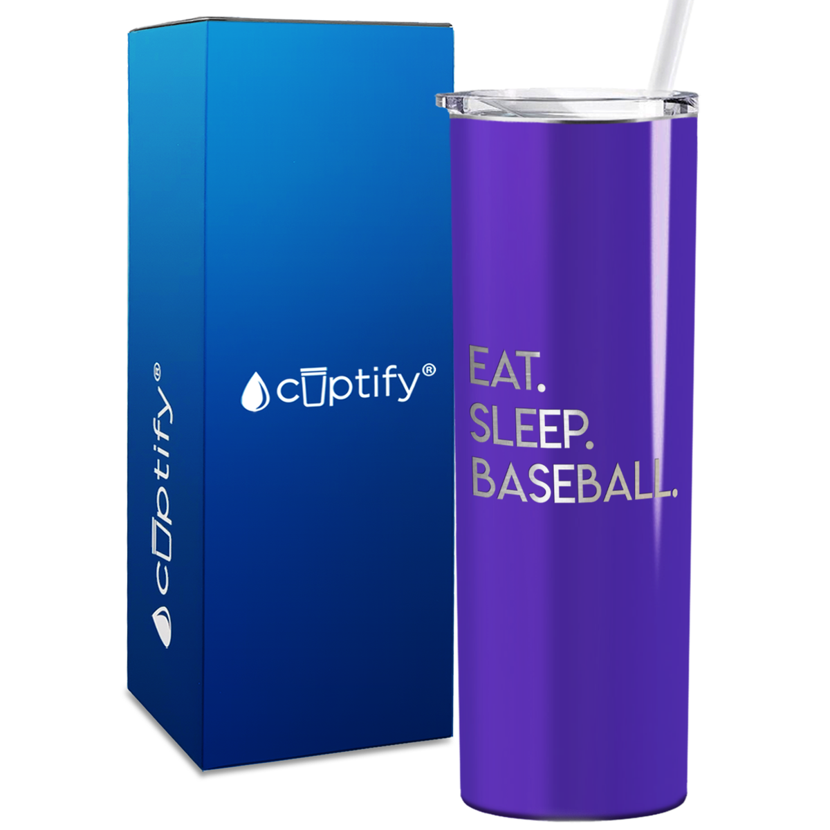 Eat Sleep 20oz Skinny - Baseball