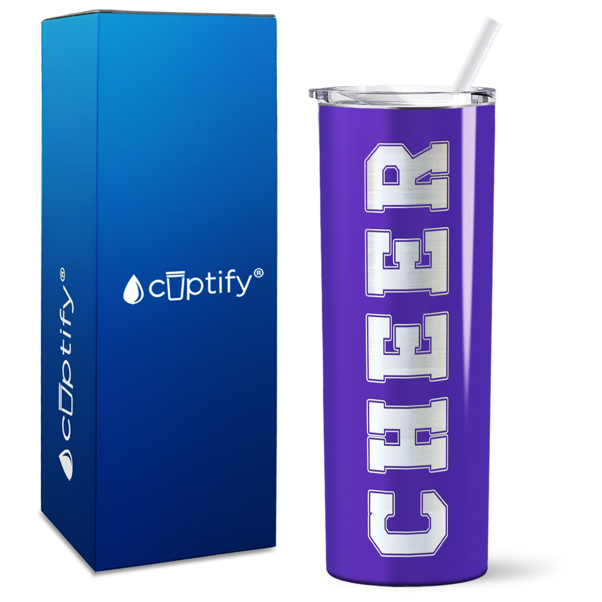 Cheer on 20oz Skinny Tumbler