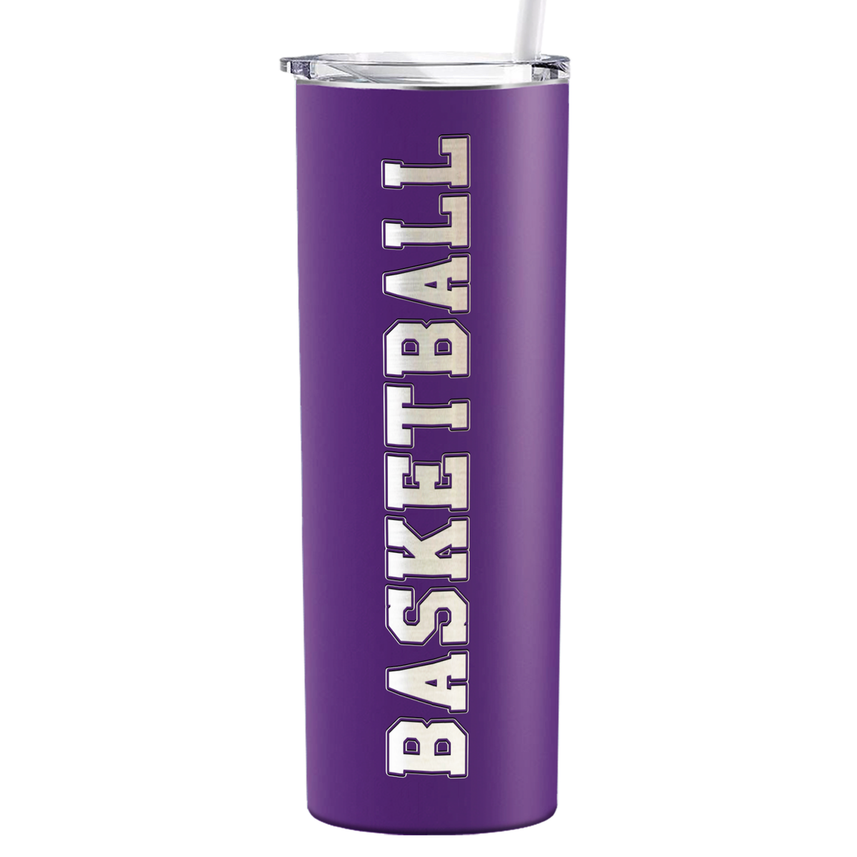 Basketball on 20oz Skinny Tumbler