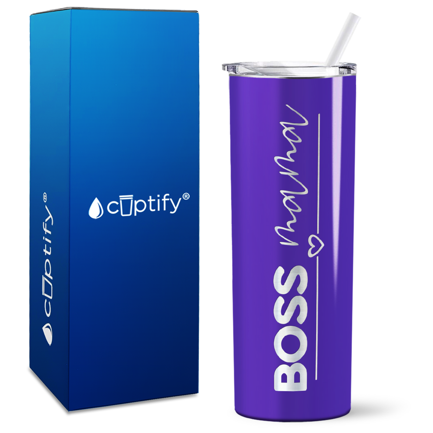 Boss Mama on 20oz Skinny Tumbler
