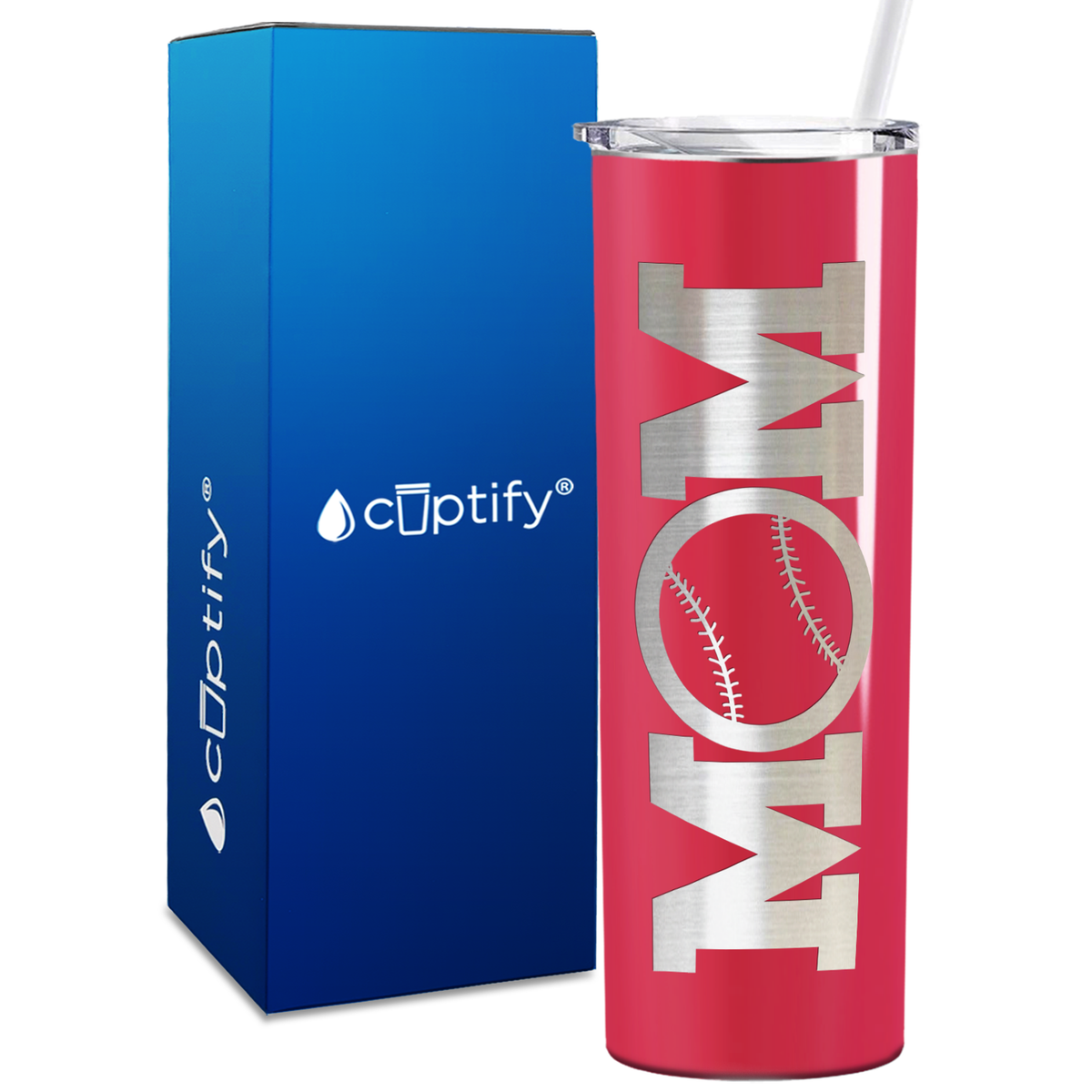 Baseball Mom Ball 20oz Skinny Tumbler