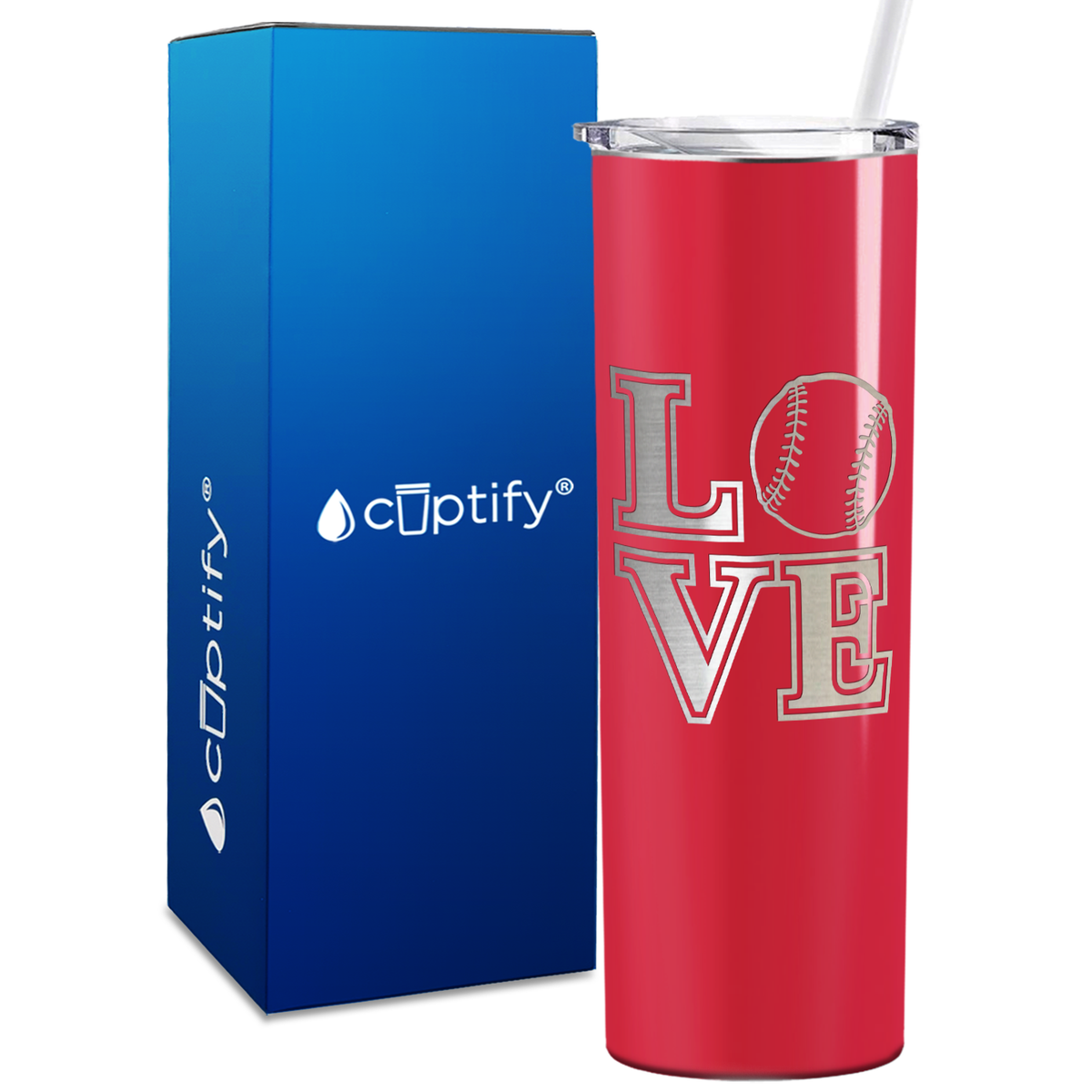 Baseball Love 20oz Skinny Tumbler