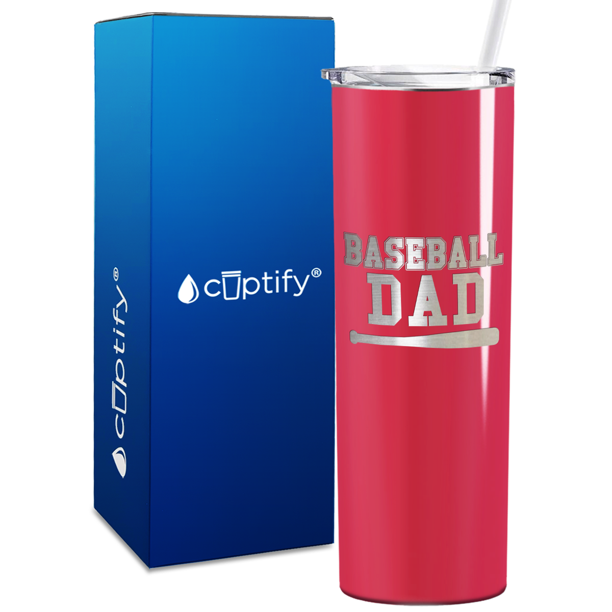 Baseball Dad 20oz Skinny Tumbler
