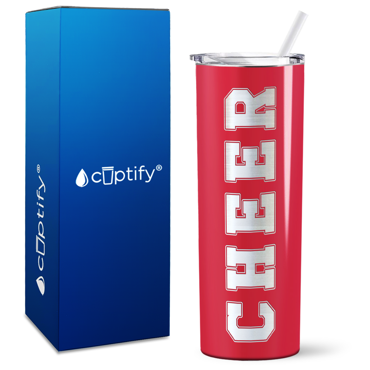 Cheer on 20oz Skinny Tumbler