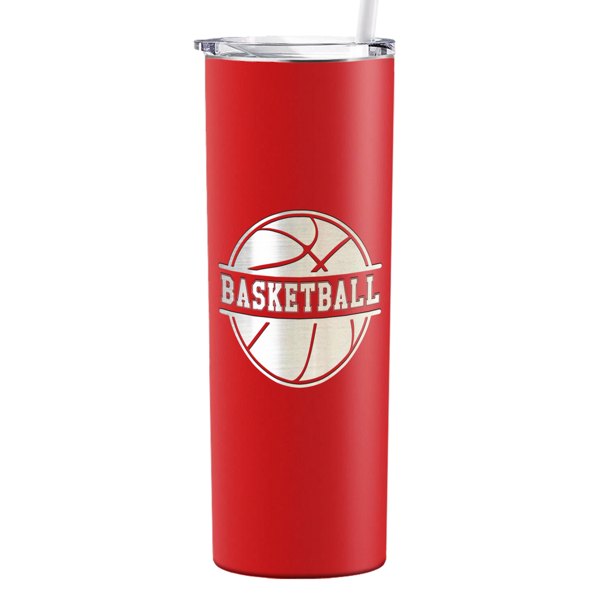 Basketball Ball on 20oz Skinny Tumbler