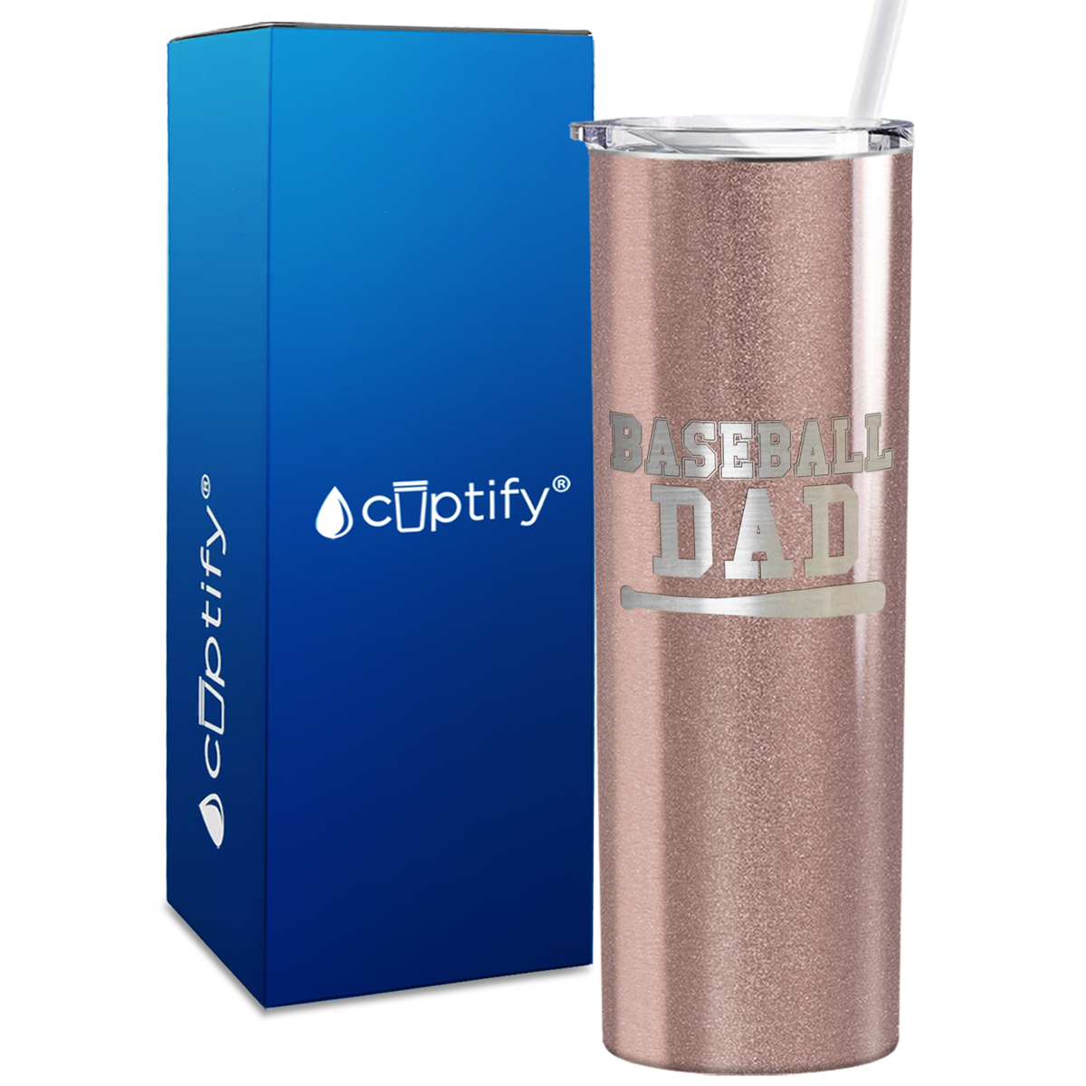 Baseball Dad 20oz Skinny Tumbler