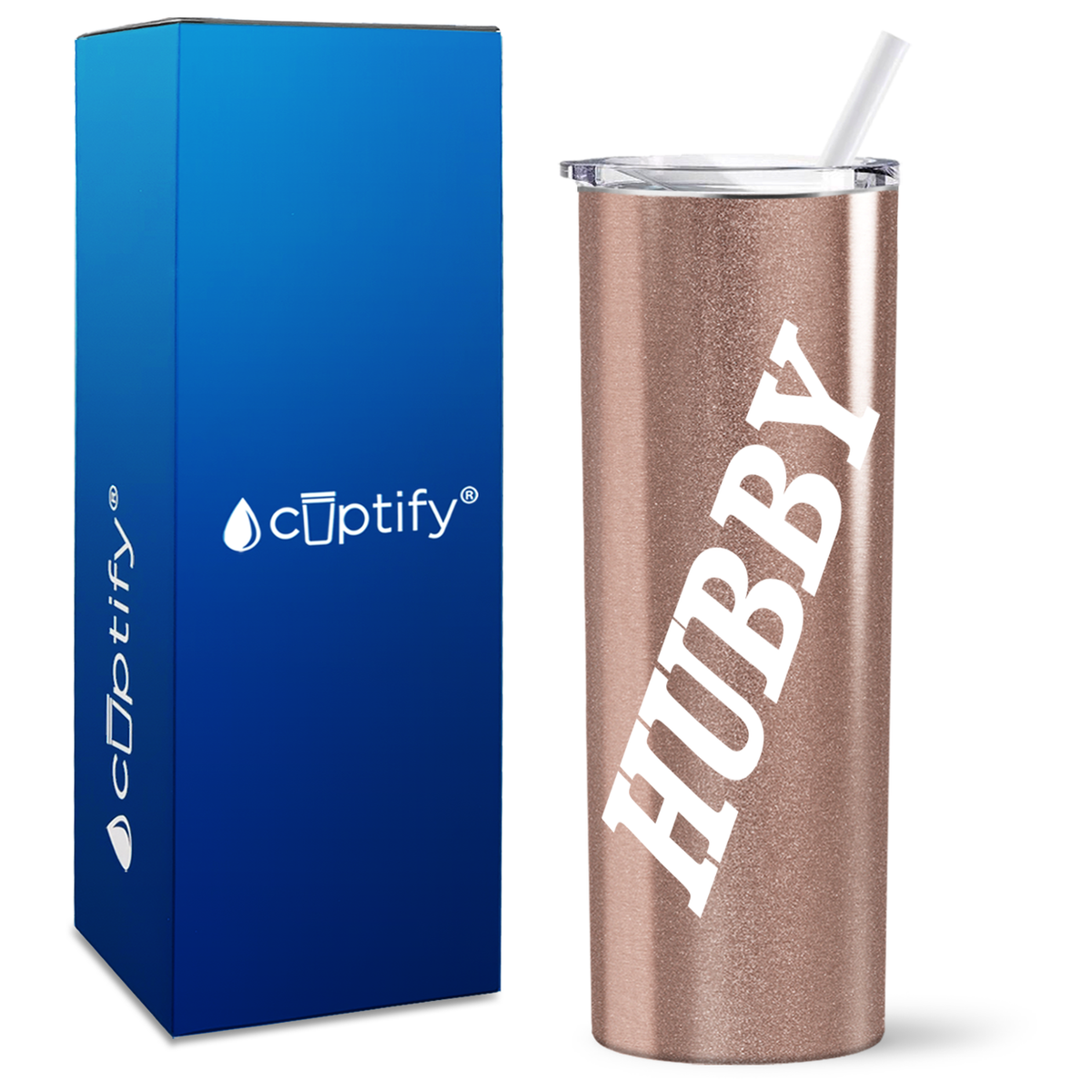 Hubby Wedding on 20oz Skinny Tumbler