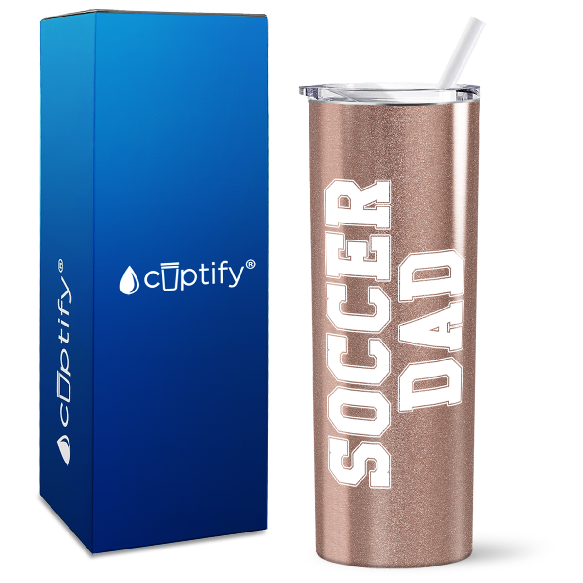 Soccer Dad on 20oz Skinny Tumbler