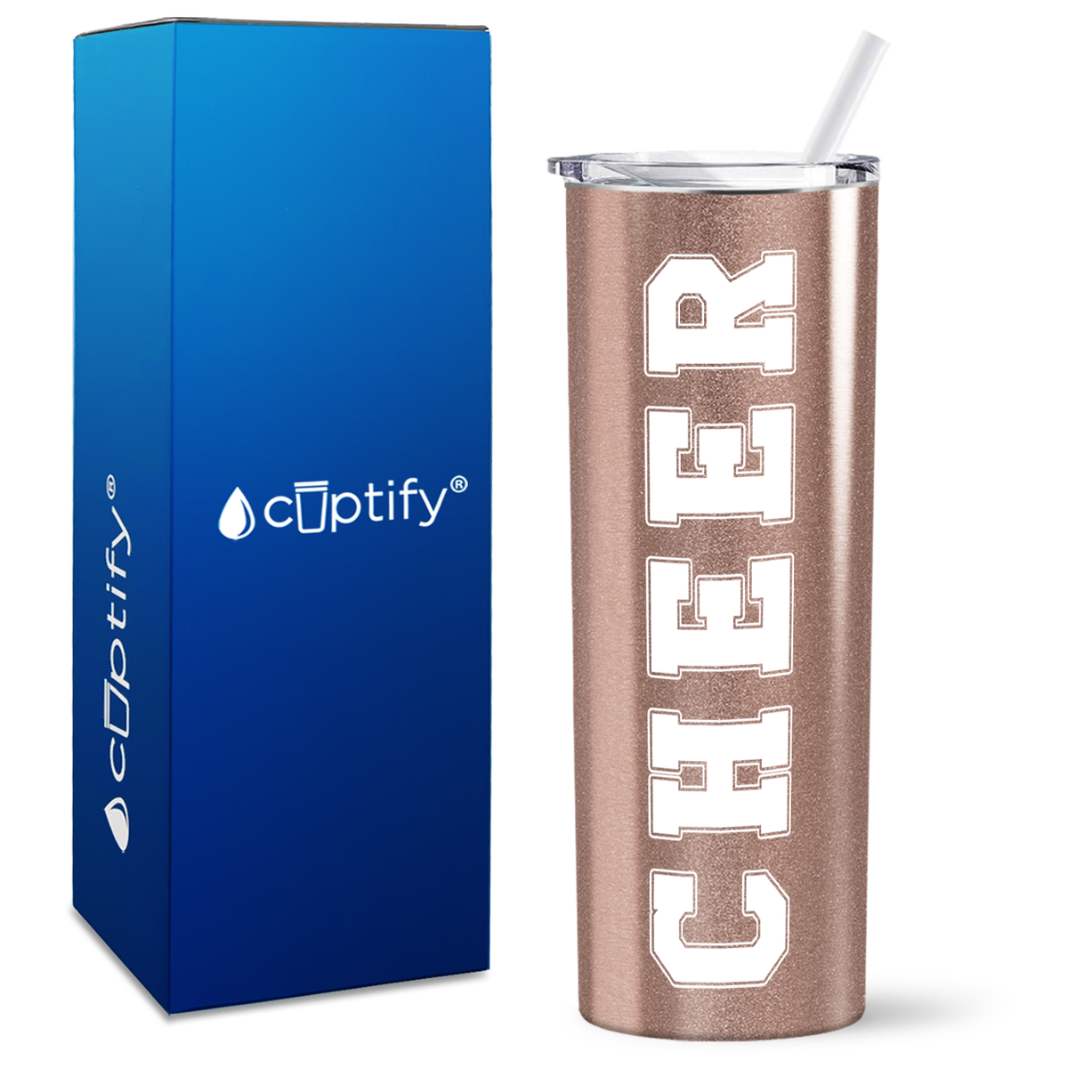 Cheer on 20oz Skinny Tumbler