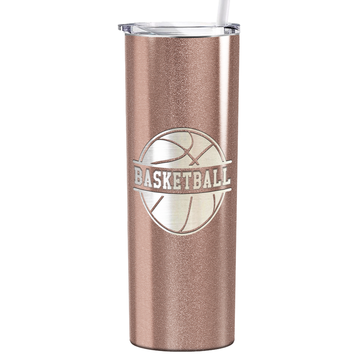 Basketball Ball on 20oz Skinny Tumbler
