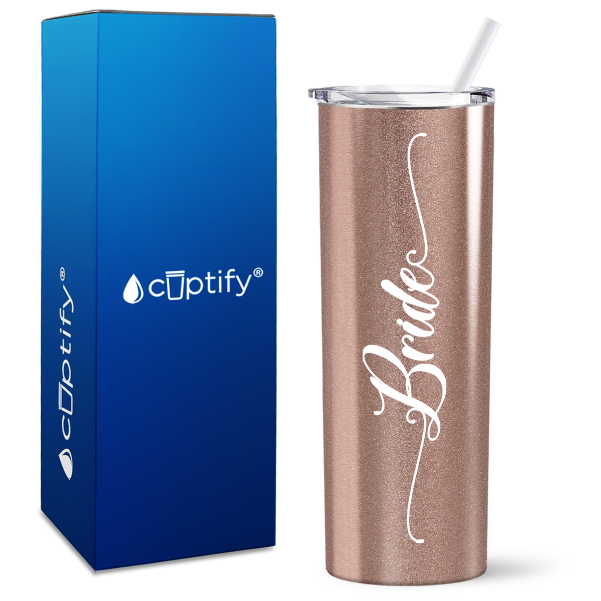 Elegant Bride on 20oz Skinny Tumbler