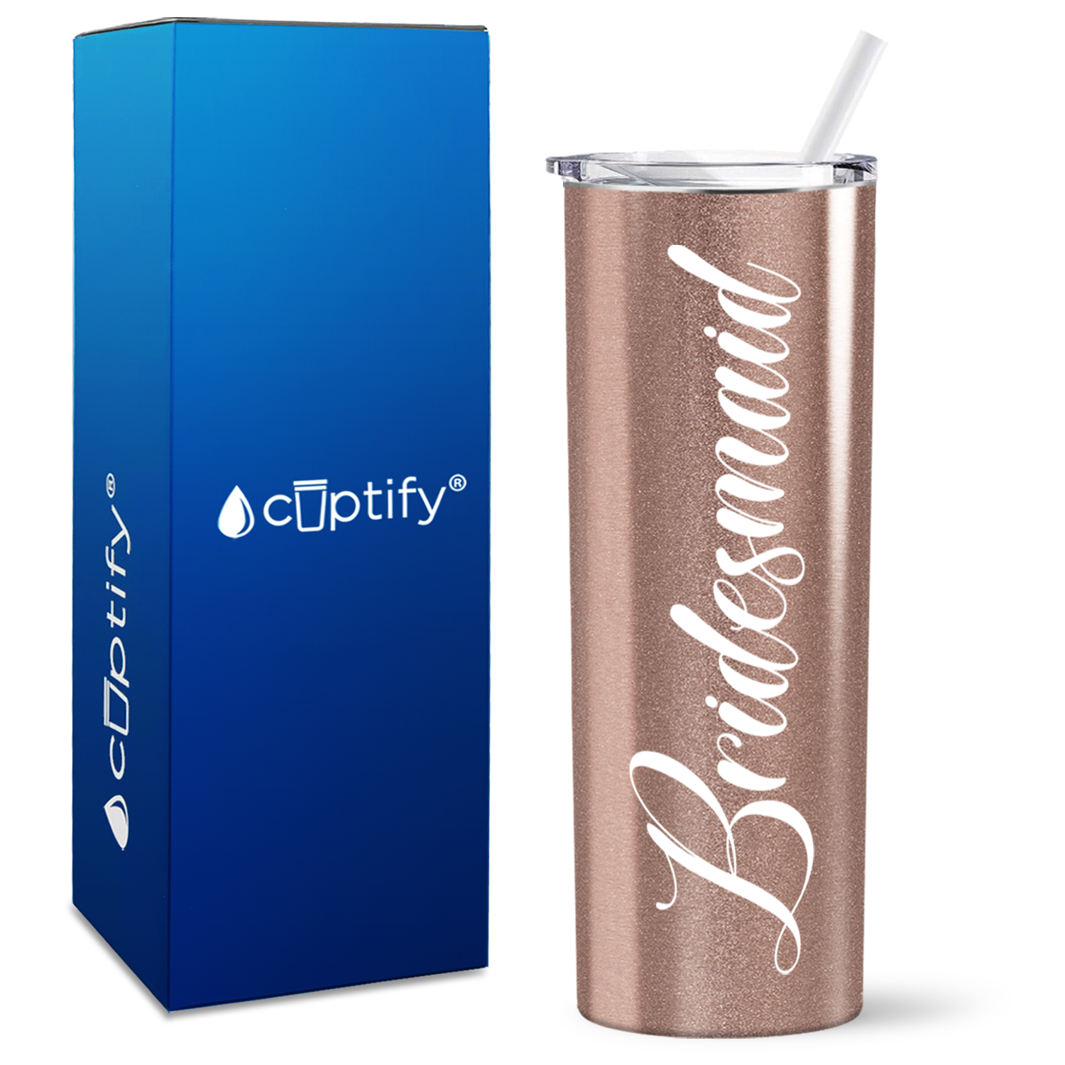 Bridesmaid on 20oz Skinny Tumbler